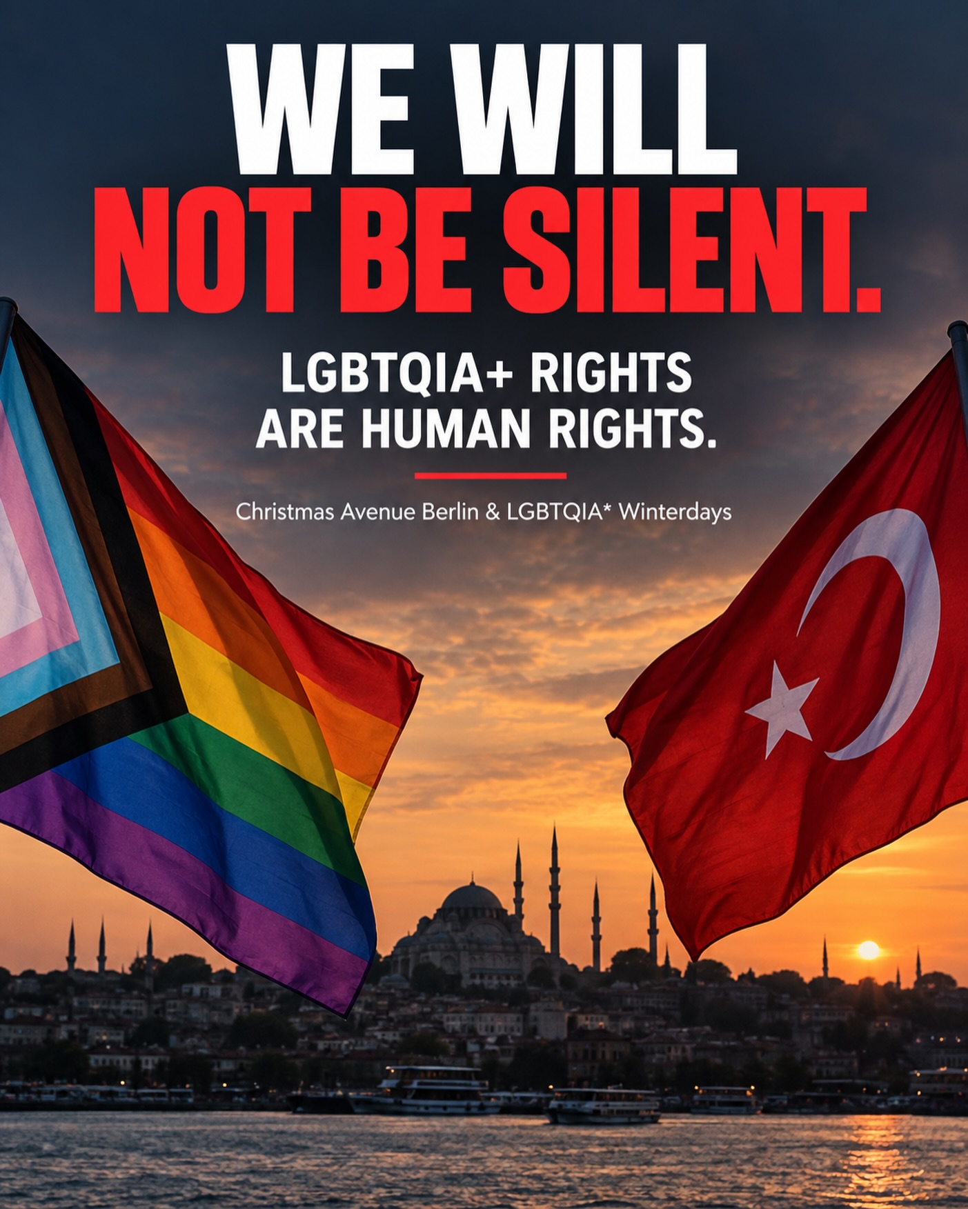 WE WILL NOT BE SILENT.